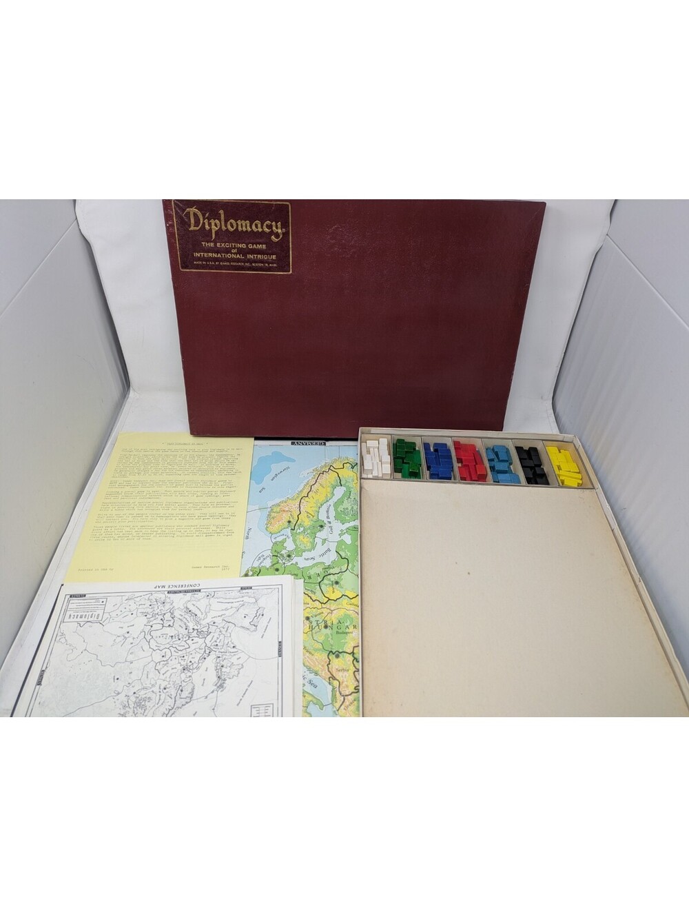 Vintage Edit Diplomacy 1971 Board Game Complete W/instructions Complete